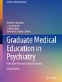 "Graduate Medical Education in Psychiatry. From Basic Processes to True Innovation. Second Edition." Farbiges Titelbild.