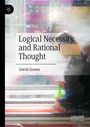 Text: "Logical Necessity and Rational Thought" von David Graves. Verschwommener Hintergrund mit bunten Streifen. Links Logo.