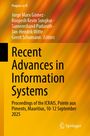 Titel: Recent Advances in Information Systems. Hintergrund in gelben und orangen Streifen. Logo unten rechts.