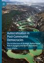 Titel: "Autocratization in Post-Communist Democracies". Luftaufnahme eines grün schimmernden Flusses in einer Schlucht.