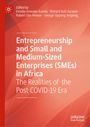 Buchtitel: "Entrepreneurship and Small and Medium-Sized Enterprises (SMEs) in Africa." Hintergrund in Rot-Orange-Tönen.