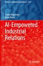 "AI-Empowered Industrial Relations" von Soumi Majumder und Bitan Misra, mit einem blauen und roten Hintergrund.