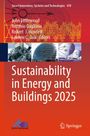 „Sustainability in Energy and Buildings 2025“. Titel in Weiß auf rotem Hintergrund, technologische Bilder.