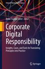 "Corporate Digital Responsibility", Editor: Anna-Sophia Christ. Bunte Linien auf dunklem Hintergrund, Springer-Logo unten.