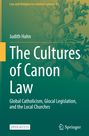 "The Cultures of Canon Law" von Judith Hahn ist Thema in Grün, mit filigranem Baum-Muster, Logo unten rechts.