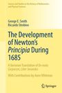 Titel: "The Development of Newton's Principia During 1685". Gelber Hintergrund mit kleinem Springer-Logo.
