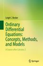 "Ordinary Differential Equations: Concepts, Methods, and Models" von Leigh C. Becker. Grünes Design mit Springer-Logo.