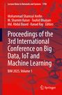 Proceedings der 3. Konferenz zu Big Data, IoT, Machine Learning; rote, abstrakte Illustration mit Molekülstruktur.