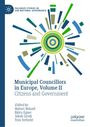 Text: "Municipal Councillors in Europe, Volume II: Citizens and Government". Grafik: Farbige, strahlenförmig angeordnete Linien.