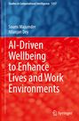 Buchtitel: "AI-Driven Wellbeing to Enhance Lives and Work Environments" von Soumi Majumder und Nilanjan Dey. Springer-Logo unten.