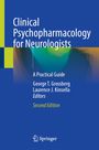 Text: "Clinical Psychopharmacology for Neurologists", "A Practical Guide", "Second Edition", herausgegeben von George T. Grossberg und Laurence J. Kinsella. Logo von Springer darunter. Farben: Blau und grüne Akzente.