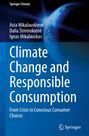 Springer Climate. Climate Change and Responsible Consumption. Erdkugel im Hintergrund mit blauem Leuchten.
