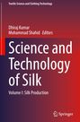 "Science and Technology of Silk: Volume I: Silk Production"; Autoren: Dhiraj Kumar, Mohammad Shahid. Logo unten: Springer.
