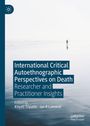 Titel: International Critical Autoethnographic Perspectives on Death. Person geht über nebligen Strand.