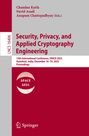 Security, Privacy, and Applied Cryptography Engineering, Buch