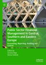 Titel: "Public Sector Financial Management in Central, Southern and Eastern Europe". Moderne Architektur mit Wasserreflexion.