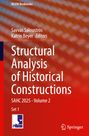 "Structural Analysis of Historical Constructions" auf rotem, gemustertem Hintergrund, Springer-Logo unten rechts.