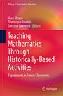Buchcover: "Teaching Mathematics Through Historically-Based Activities". Bunte Abstraktion in Rot- und Gelbtönen. Springer-Logo.
