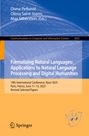 Text: „Formalizing Natural Languages: Applications to NLP and Digital Humanities“. Konferenzdetails und Springer-Logo.