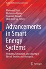 "Advancements in Smart Energy Systems; Modeling, Simulation, and Security. Autoren: Mahmoud Elsisi, Mohammed Amer, Noorman Rinanto, Chun-Lien Su." Im Hintergrund rote und violette geometrische Formen.
