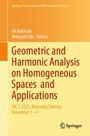 "Geometric and Harmonic Analysis on Homogeneous Spaces and Applications", Konferenzdetails unten, Springer-Logo.