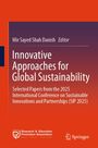 Titel: Innovative Approaches for Global Sustainability. Herausgeber: Mir Sayed Shah Danish. Dominante Farben: Orange, dunkel Violett.