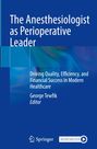 Buchtitel auf blauem Hintergrund: "The Anesthesiologist as Perioperative Leader" von George Tewfik, Springer-Logo unten.