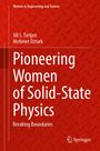 Titel: "Pioneering Women of Solid-State Physics: Breaking Boundaries". Autoren: Jill S. Tietjen, Mehmet Ozturk. Logo: Springer. Hintergrund: Rote, metallische Textur.