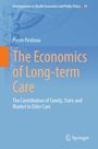 Buchtitel: "The Economics of Long-term Care" von Pierre Pestieau, blaues Cover mit medizinischem Symbol.