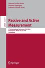 Passive and Active Measurement, Buch