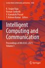 „Intelligent Computing and Communication“ steht zentral. Titel „Proceedings of 8th ICICC-2025, Volume 1“. Rotes, abstraktes Design.