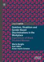 "Quietism, Disablism and Gender-Based Discriminations in the Workplace." Rechteckige, rote Muster auf dunkelblauem Hintergrund.