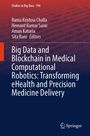Titel: "Big Data and Blockchain in Medical...". Autoren: Rama Krishna Challa, Hemant Kumar Saini, Aman Kataria, Sita Rani. Springer-Logo unten.