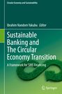 Titel: "Sustainable Banking and The Circular Economy Transition". Ein grasbewachsenes Unendlichkeitssymbol und Springer-Logo.