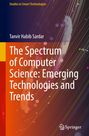 „The Spectrum of Computer Science: Emerging Technologies and Trends“, abstrakte Linien und Punkte auf farbigem Hintergrund.
