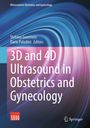 "3D and 4D Ultrasound in Obstetrics and Gynecology", Buchcover mit blauen und violetten Wirbeln.