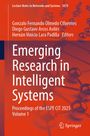 Titel: Emerging Research in Intelligent Systems. Hintergrund: Molekülstruktur, orangerot.