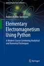 Titel: "Elementary Electromagnetism Using Python". Autor: Anders Malthe-Sørenssen. Gestaltung: Linien auf blauem Hintergrund.