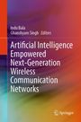 Covertext: Indu Bala, Ghanshyam Singh, Editors. Titel: "Artificial Intelligence Empowered Next-Generation Wireless Communication Networks". Der Hintergrund ist farbenfroh mit einem fließenden Verlauf.