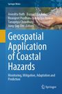 Der Titel lautet "Geospatial Application of Coastal Hazards". Bild zeigt Hände, die Wasser halten. Oben links "Springer Water".