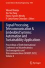 "Signal Processing, Telecommunication & Embedded Systems: Automation and Sustainability Applications" in Rot und Blau.