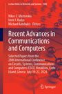 „Recent Advances in Communications and Computers“, Konferenzdetails in weiß auf rotem Hintergrund. Springer-Logo unten.