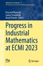 „Progress in Industrial Mathematics at ECMI 2023“, Autoren: Burnecki, Szwabiński, Teuerle. ECMI und Springer Logos.