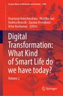 Digital Transformation: What Kind of Smart Life do we have today? Volume 2. Wissenschaftliches Buchcover mit abstraktem Netzwerk.
