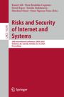 Risks and Security of Internet and Systems, Buch
