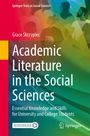 Cover: "Academic Literature in the Social Sciences" von Grace Skrzypiec; bunte Silhouetten von Profilen im Hintergrund.