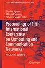 Text: "Proceedings of Fifth International Conference on Computing and Communication Networks, ICCCN 2025, Volume 5." Hintergrund: Technisches Netzwerkmotiv.