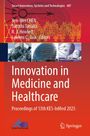 Titel: "Innovation in Medicine and Healthcare". Oben: Herausgeber und Serie. Unten: KES International Logo.