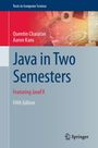 Titel: Java in Two Semesters. Autoren: Quentin Charatan, Aaron Kans. Hinweis auf JavaFX, fünfte Ausgabe. Springer-Logo.