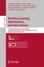 Maschinelles Lernen, Optimierung, und Data Science, Konferenz LOD 2025, Italien, Springer Logo.